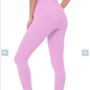 Alo lilac ribbed leggings XS